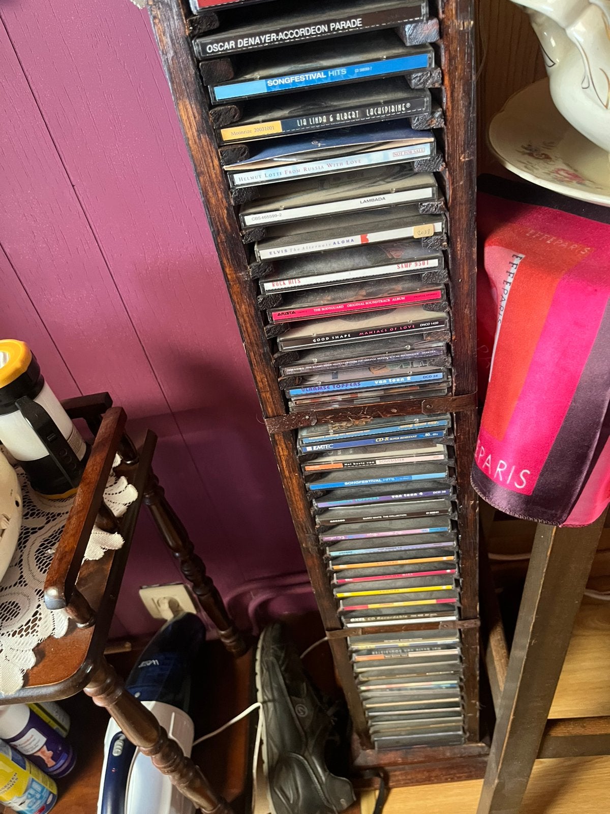 Console met 45 cd s uit de jaren 80-90, Ophalen, Gebruikt, 25 tot 75 discs, Cd's