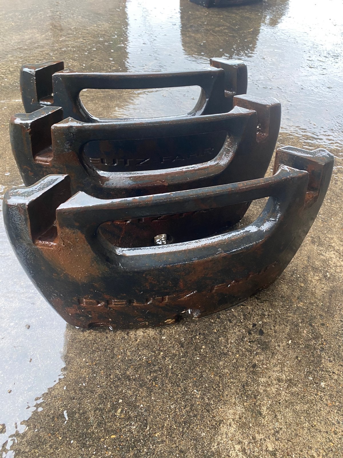 3x Deutz-Fahr frontgewichten, Ophalen, Gebruikt, Deutz - Fahr