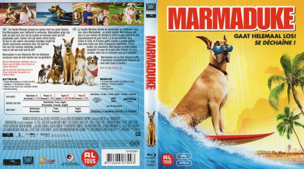 marmaduke (blu-ray) neuf, Enlèvement ou Envoi, Comme neuf, Autres genres
