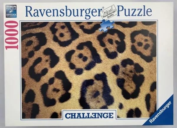 Ravensburger Puzzle Challenge 1000 Jaguar Print terminé, Envoi, Plus de 50 pièces, Comme neuf, 6 ans ou plus