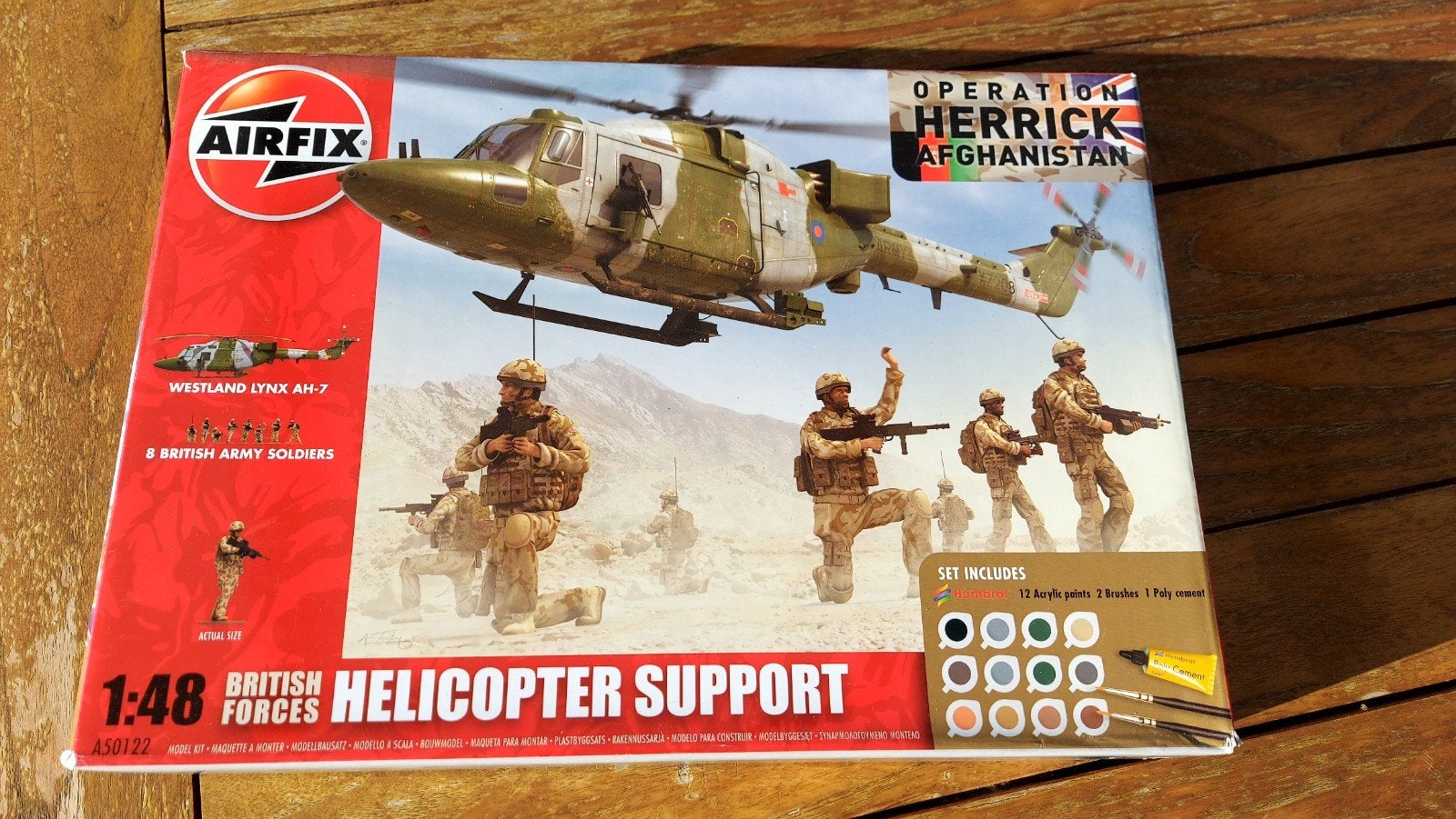 Airfix 1/48  Helicopter Support set: Lynx + figuren SEALED, Overige merken, Helikopter, Nieuw, Ophalen of Verzenden