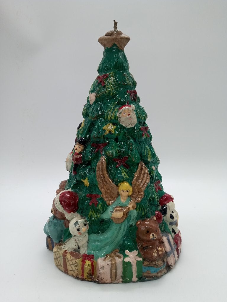Grande bougie vintage pour sapin de Noël, Divers, Enlèvement ou Envoi, Utilisé