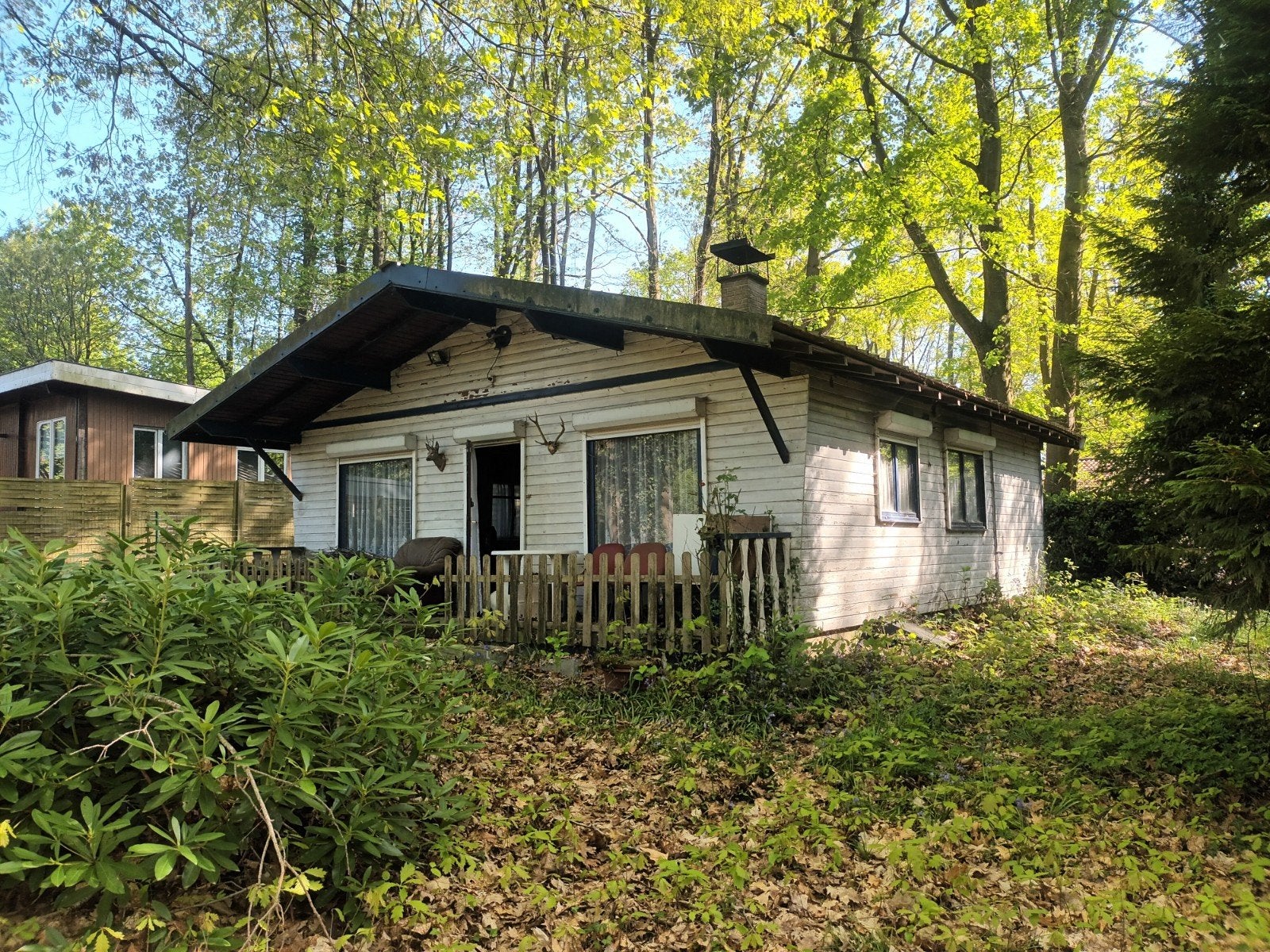 Chalet op 10 are bouwgrond,kleinschalig wonen met vast adres