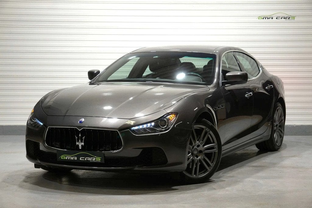 Maserati Ghibli Ghibli 3.0 D V6 Automaat-Navi-Leder-Cam-PDC-, Autos, Maserati, Cuir, Argent ou Gris, 2987 cm³, Entreprise