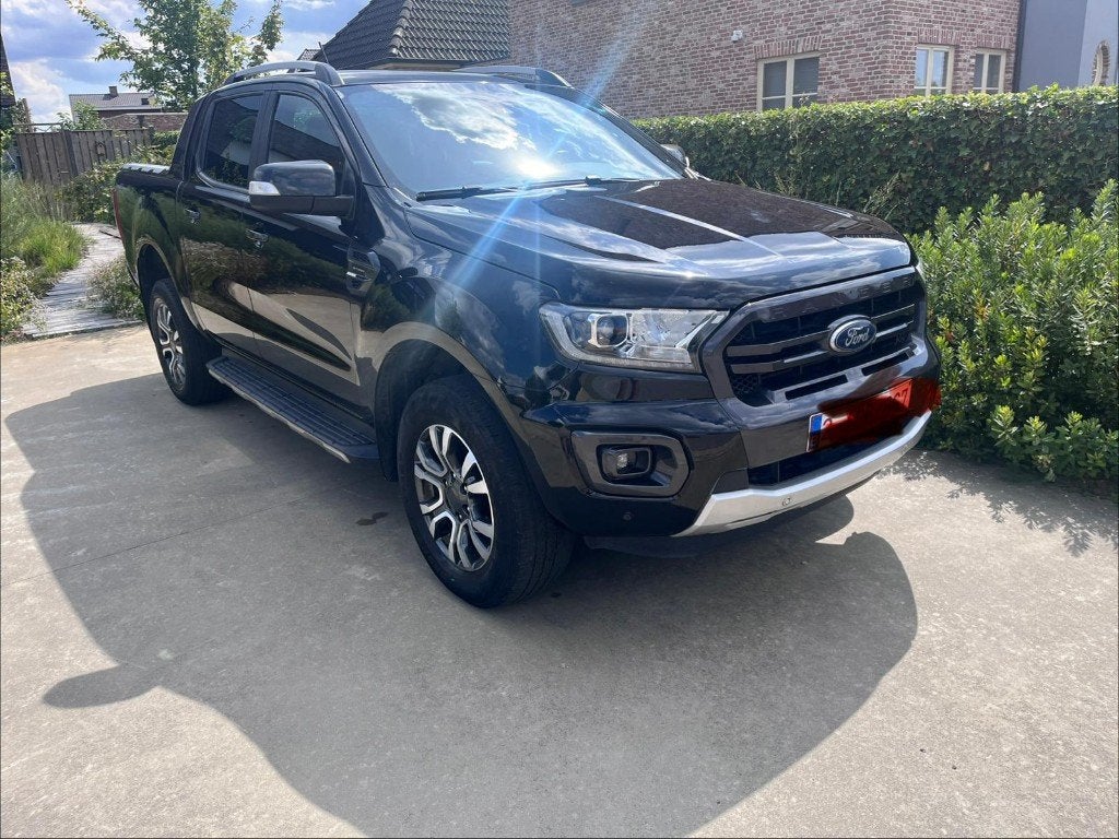 FORDRanger 2.0 BiT EcoBlue Wildtrak (EU6.2), Auto's, Automaat, 4 deurs, Zwart, Leder