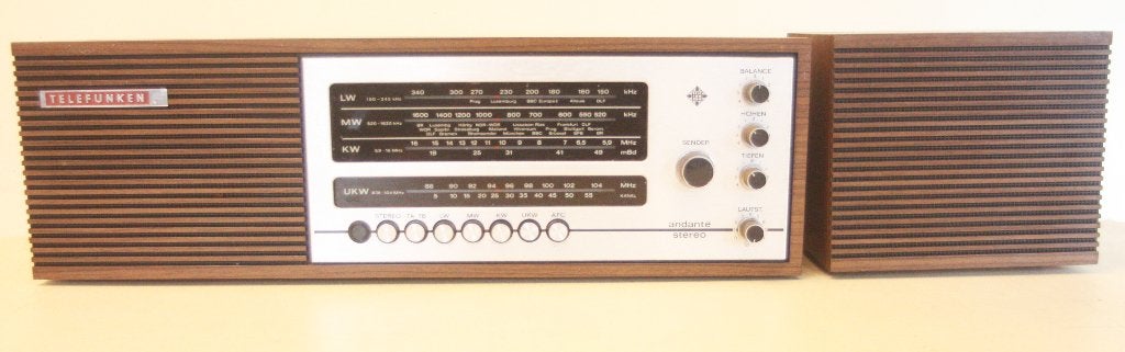 Telefunken Andante 101 Stereo / 1968-1972 / Made In Germany, Audio, Tv en Foto, Stereoketens, Ophalen of Verzenden, Gebruikt, Tuner of Radio