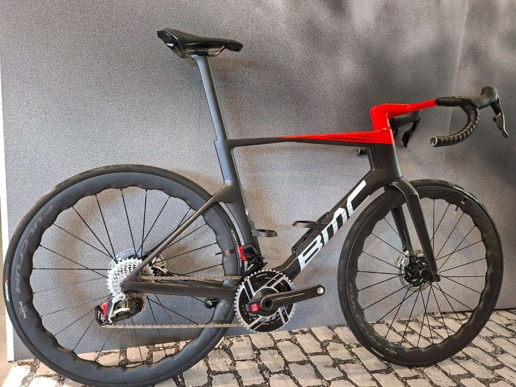 BMC TEAMMACHINE R01 FRS V1 Carbon White RED 56 (2024), Enlèvement, Neuf, Carbone