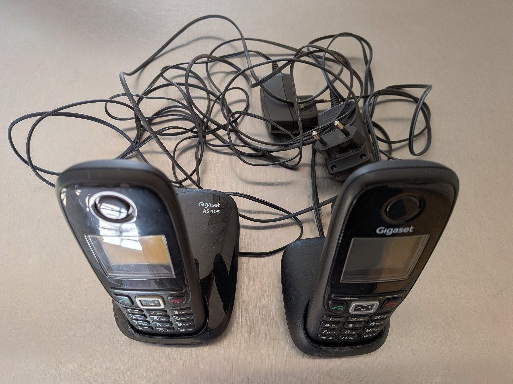 Gigaset AS405 telefoonduo (DECT), Telecommunicatie, Ophalen, Gebruikt, 2 handsets