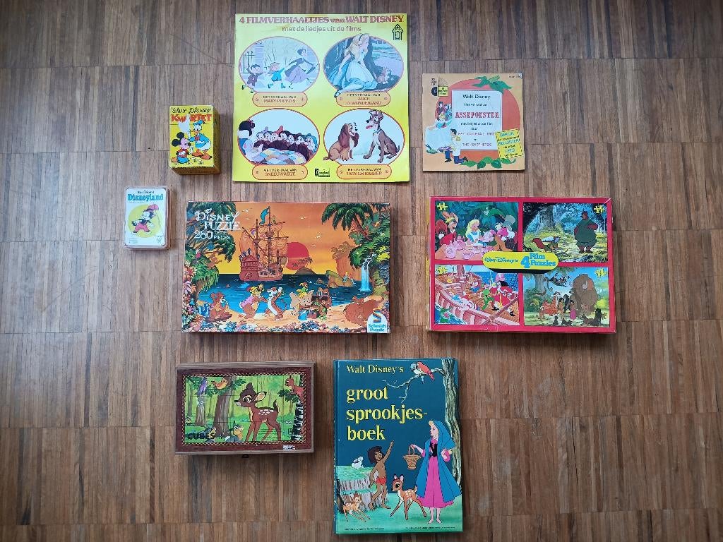 Set vintage Disney speelgoed, Verzamelen, Ophalen of Verzenden, Overige figuren, Zo goed als nieuw, Overige typen