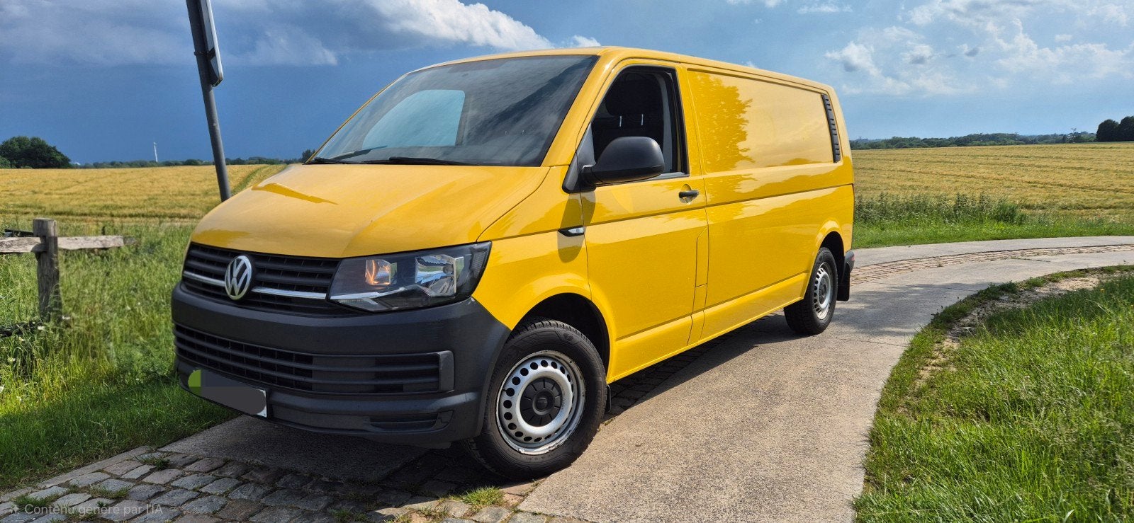 VW Transporter 2015' premier propriétaire 220.000km, Auto's, Euro 5, Geel, Bedrijf, Dealer onderhouden