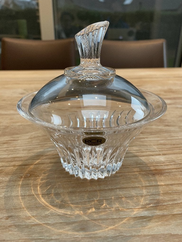 Bonbonnière kristal RCR, Antiek en Kunst, Ophalen of Verzenden