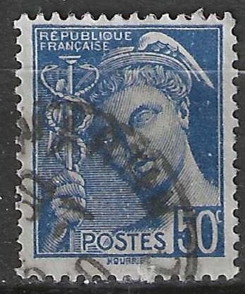 France 1938/1941 - Yvert 407 - Type Mercure - 10 cm (ST), Envoi, Affranchi