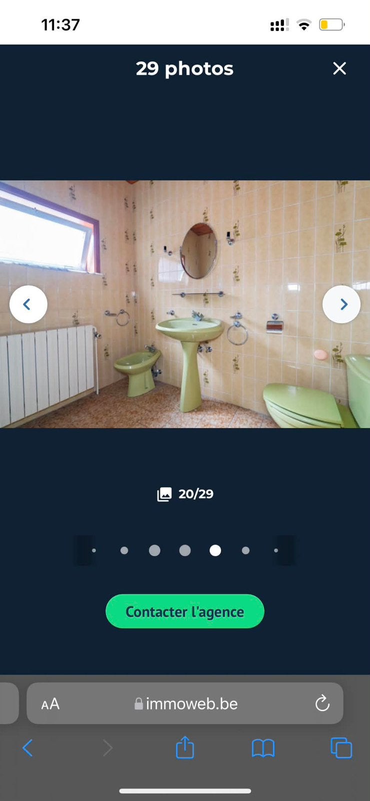 Meubles de salle de bain vintage vert, Maison & Meubles, Enlèvement