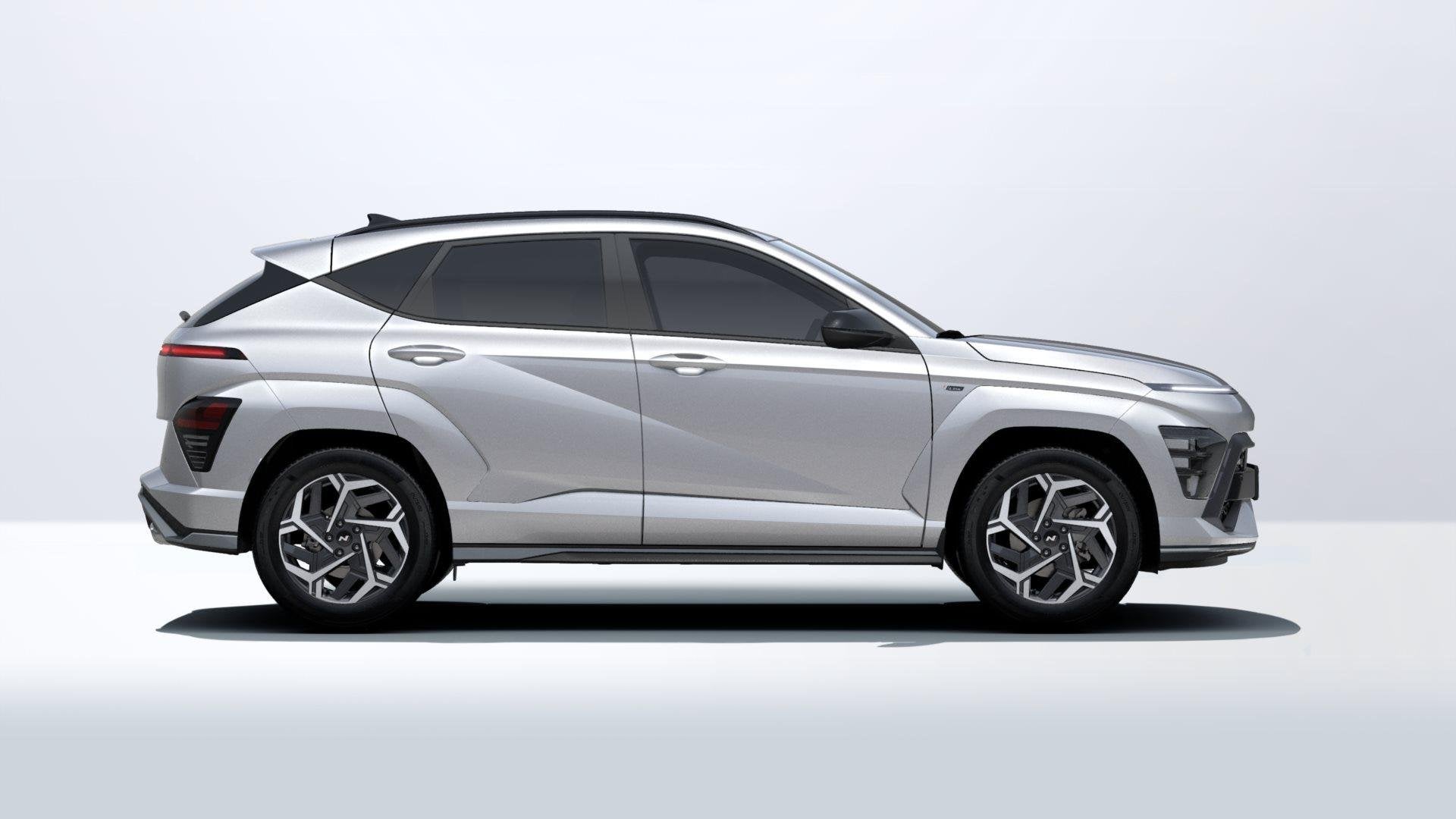 Hyundai Kona 1.6 T-GDI Feel N Line 48V 7-DCT, Stof, Zwart, 4 cilinders, 1600 cc