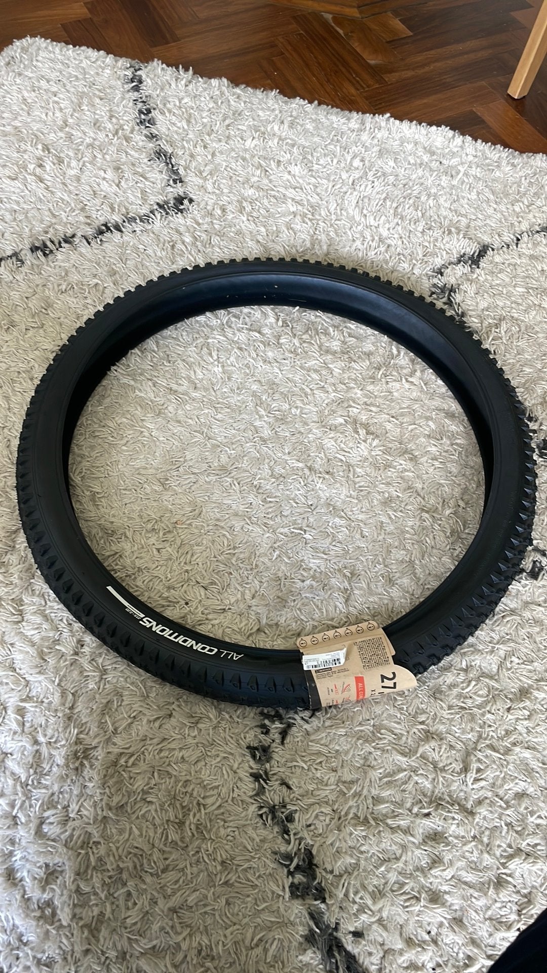 MTB-band AIl Conditions met draadband 27.5x2.20, Vélos & Vélomoteurs, Neuf, Caoutchouc, Pneu, Enlèvement