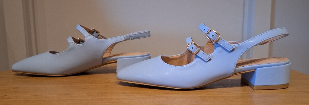 Mary Jane slingbacks, merk Joia, maat 38, pastel blauw,NIEUW, Kleding | Dames, Schoenen met lage hakken, Blauw, Joia, Nieuw