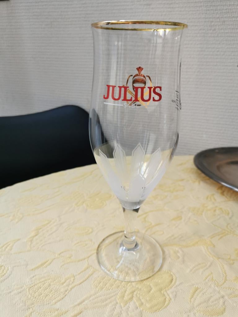 Verzamelbierglas Julius glas bierglas 33 cl. Nieuw., Verzamelen, Ophalen of Verzenden, Nieuw, Bierglas
