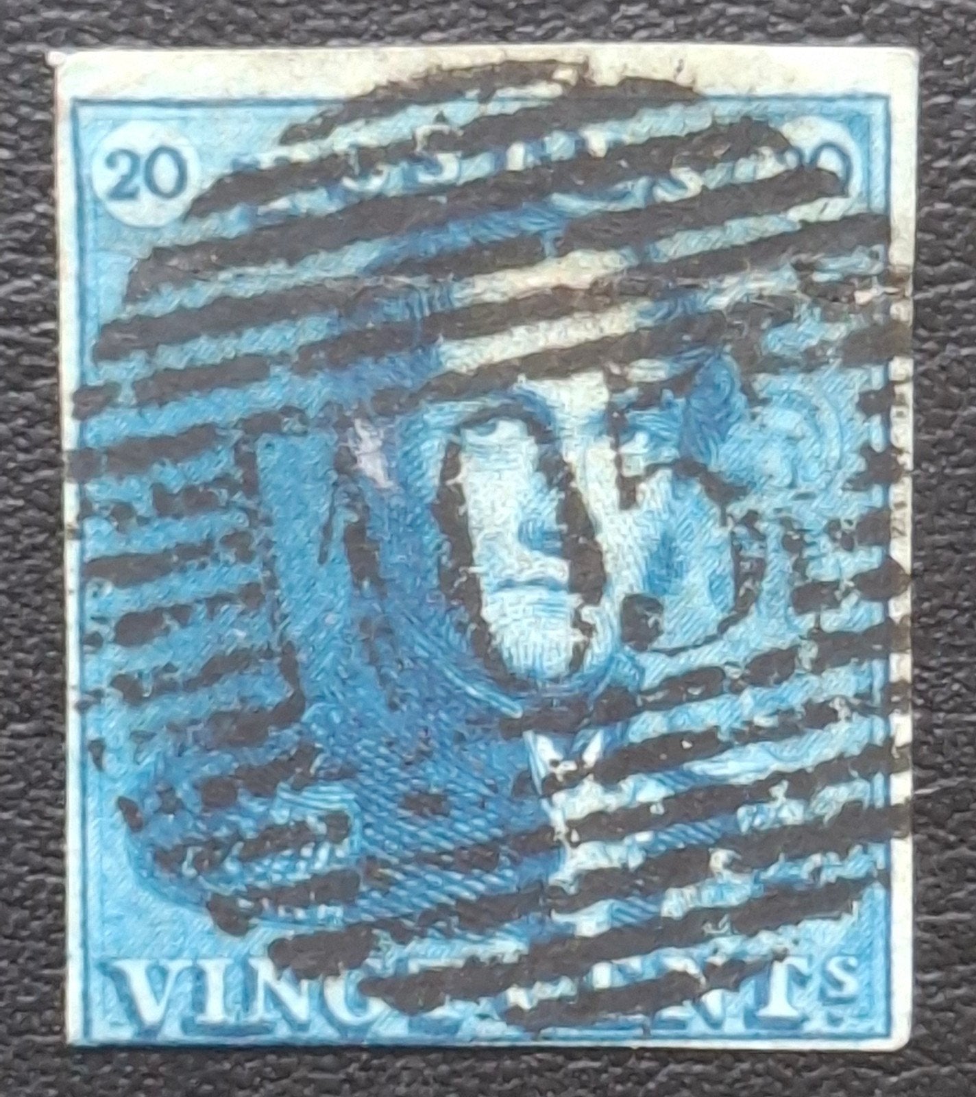 België: OBP 2 (●) Epauletten 1849., Met stempel, Koninklijk huis, Frankeerzegel, Ophalen of Verzenden