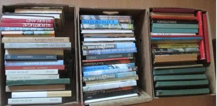 3 Volle Bananendozen met oude Prentenboeken, Enlèvement, Comme neuf, Livre d'images