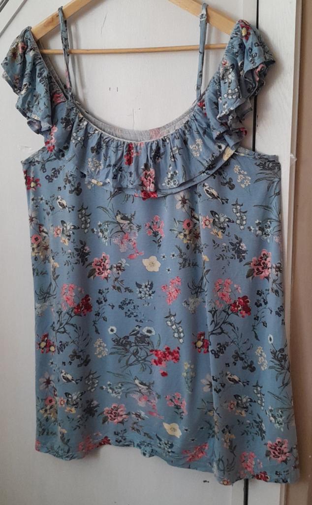 Prachtige blouse X.L C&A., Blauw, Blouse of Tuniek, Ophalen of Verzenden, Gedragen