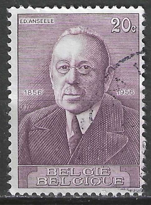 Belgie 1956 - Yvert 997 - Edward Anseele (ST), Postzegels en Munten, Postzegels | Europa | België, Verzenden, Gestempeld, Gestempeld