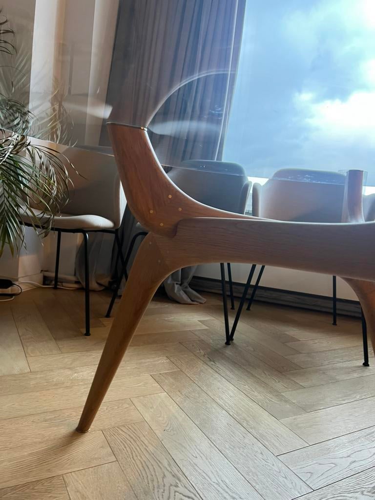 Table TRIIII Brdr. Kruger, 100 à 150 cm, Chêne, Quatre personnes, Rond
