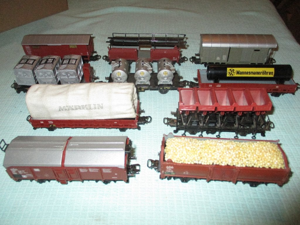 Marklin 10 wagons marchandises, Ophalen of Verzenden, Gebruikt, Wagon, Märklin