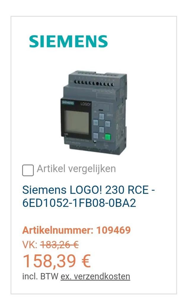 Siemens logo 230RCE 8.4 laatste versie + uitbreidingsmodule, Ophalen of Verzenden