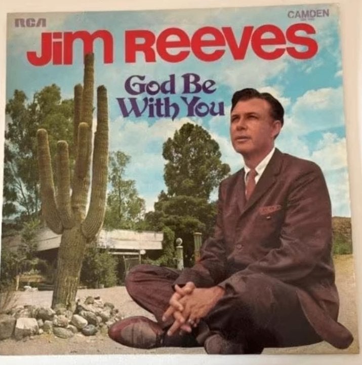 Lp Jim Reeves God Be With You, Cd's en Dvd's, Vinyl | Country en Western, Ophalen of Verzenden, Gebruikt, LP, Country