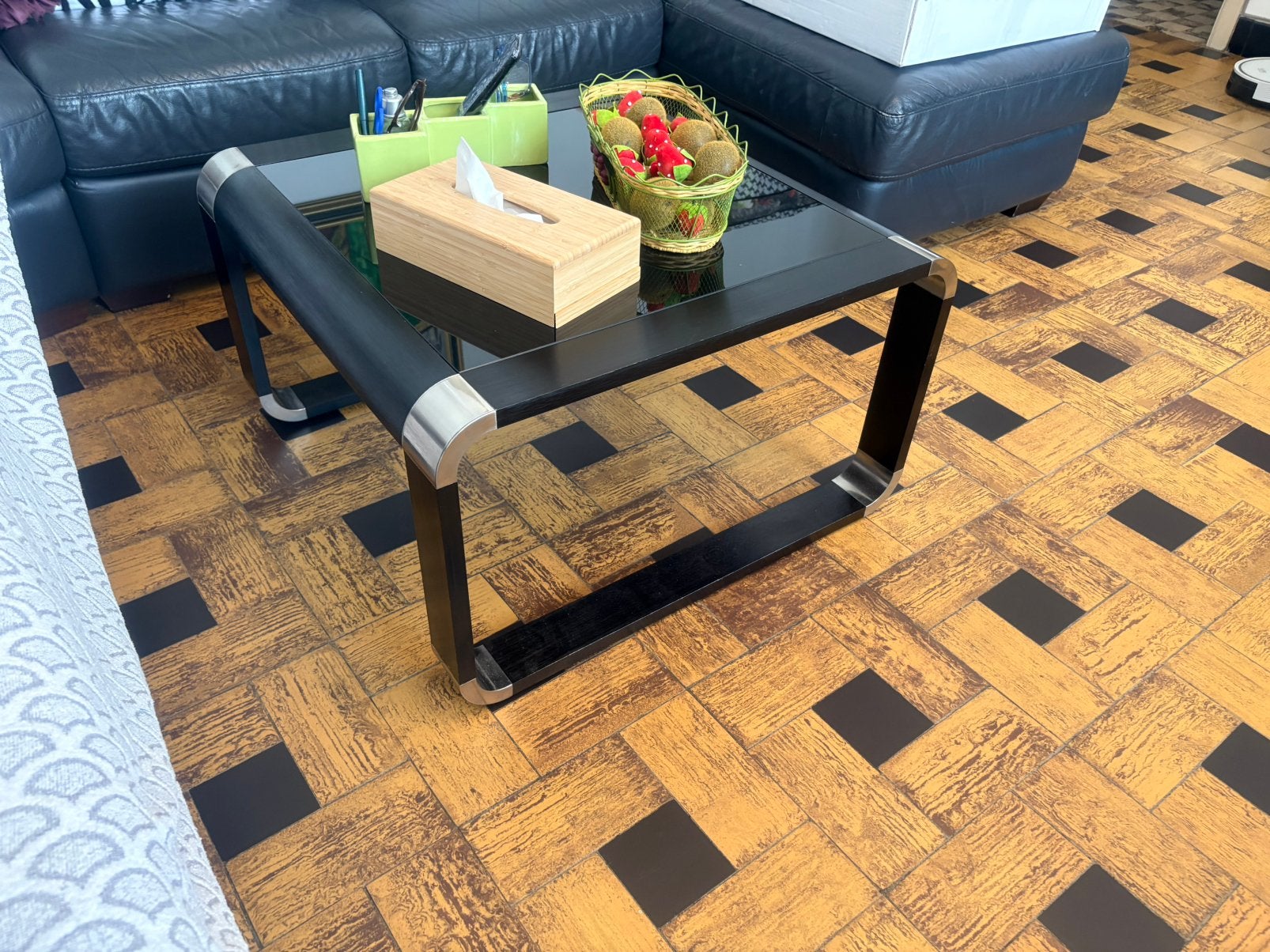 Table, salon, Maison & Meubles, Tables | Tables de salon, Enlèvement ou Envoi, 50 à 100 cm, Carré, Utilisé