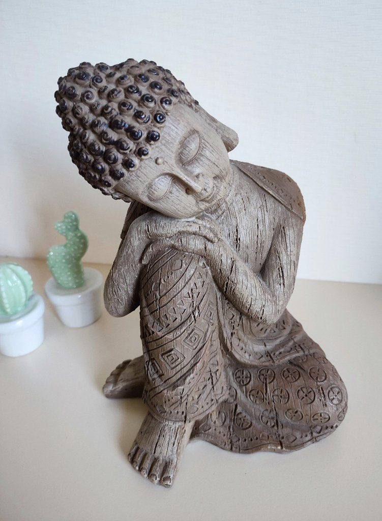 Bouddha, Enlèvement ou Envoi, Marron, 24 cm, Autres matériaux