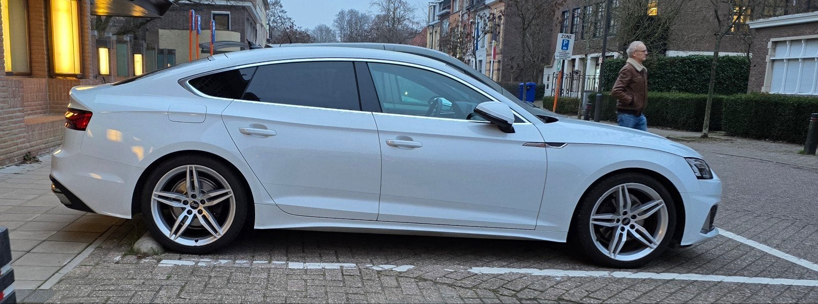 Audi A5 sportback, Auto's, Wit, Leder, 5 zetels, 5 deurs