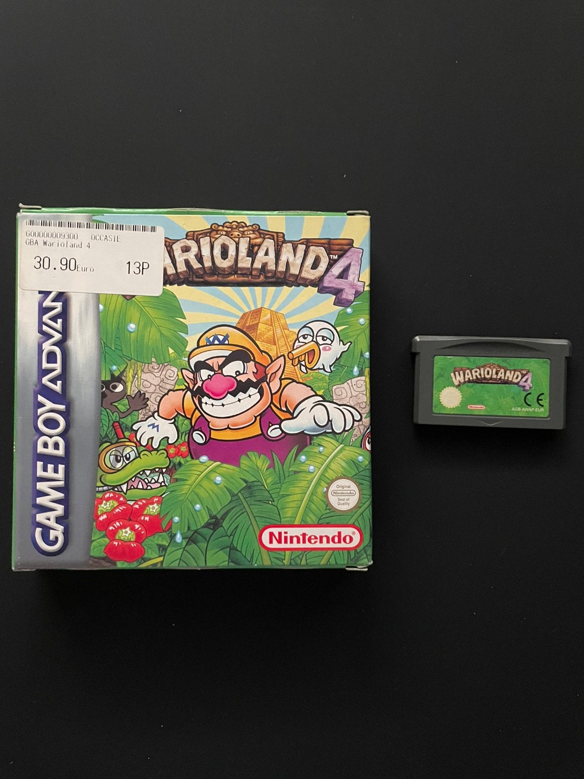 Wario Land 4 Game Boy Advance Doos + Cartridge, Avontuur en Actie, Gebruikt, 1 speler, Ophalen of Verzenden