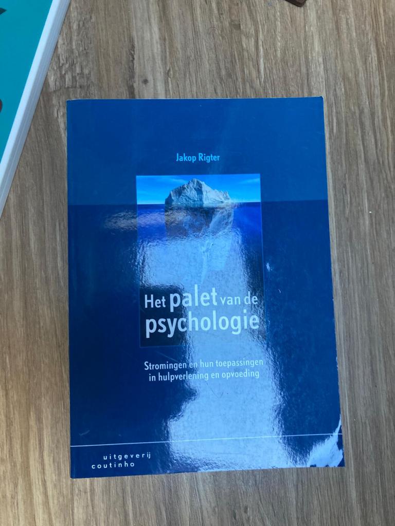 Het palet van de psychologie van Jakop Rigter., Boeken, Studieboeken en Cursussen, Zo goed als nieuw, Ophalen of Verzenden