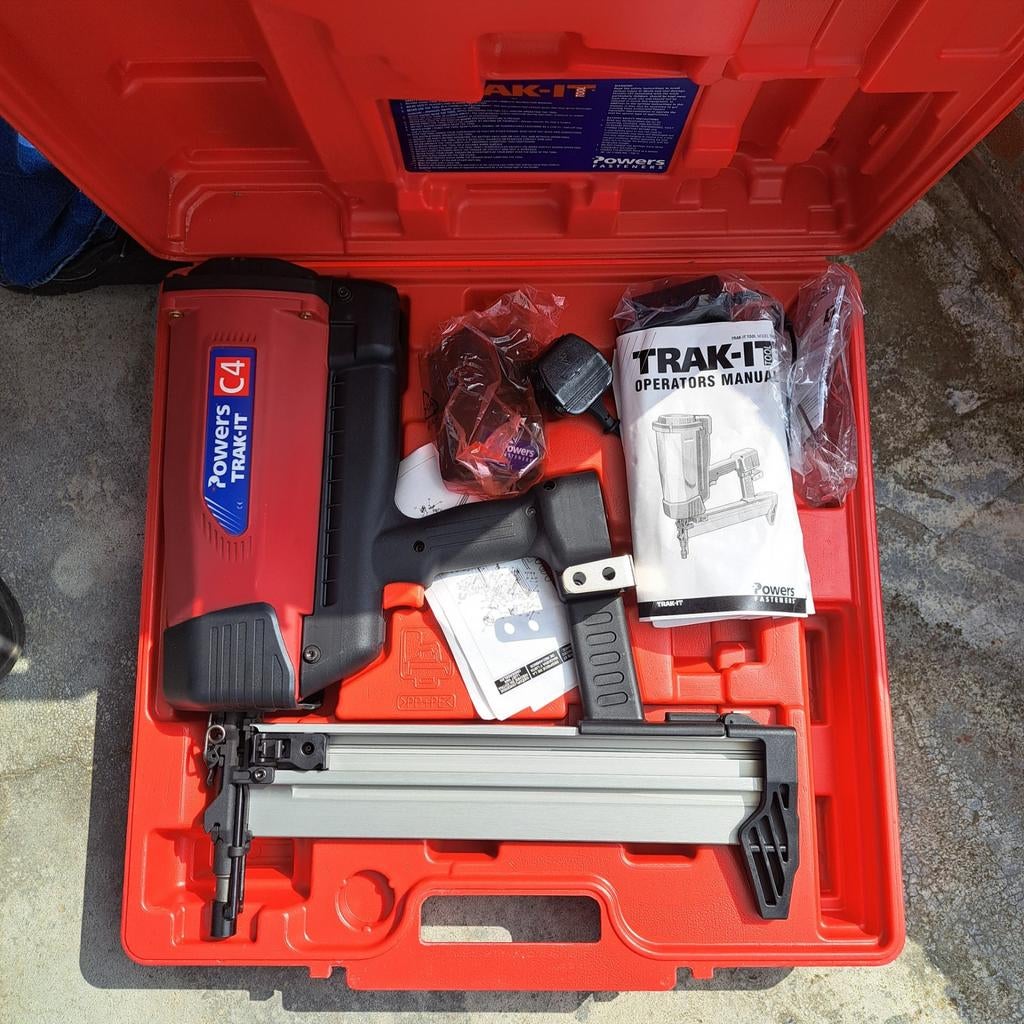 Trak it nagelpistool op gascartouches professioneel gebruik, Doe-het-zelf en Bouw, Ophalen of Verzenden