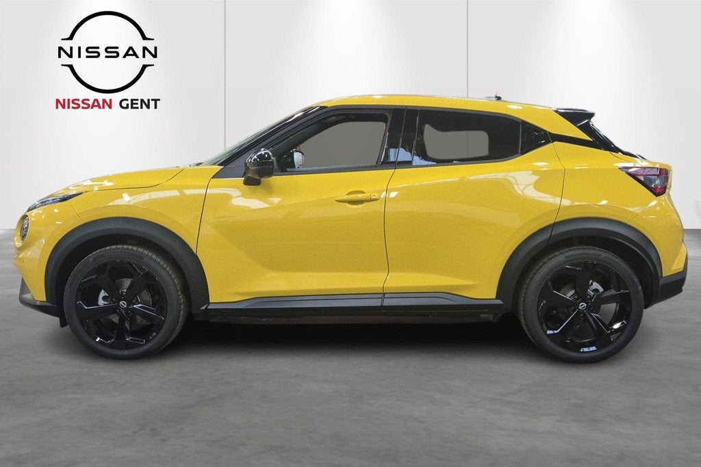 Nissan Juke 1.6 Hybrid 145 Tekna (automatique), Autos, Nissan, Neuf, 750 kg, Entreprise, Jaune