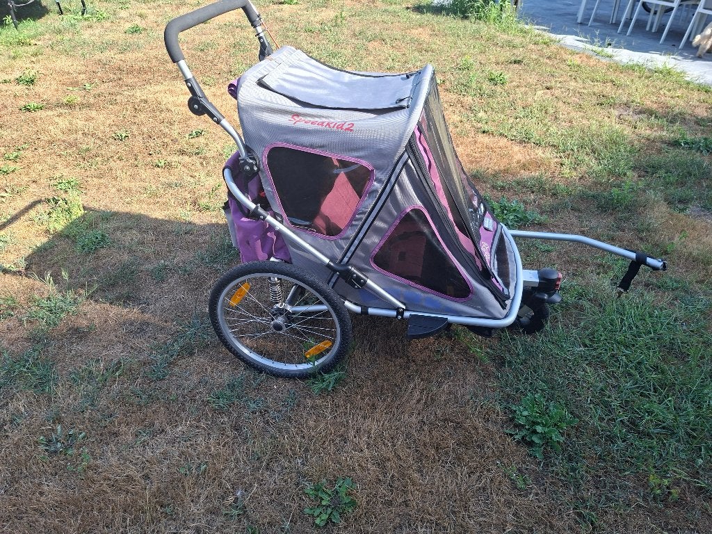 Fietskar Qeridoo 2, Gebruikt, Opvouwbaar, Kinderkar, 40 tot 60 kg