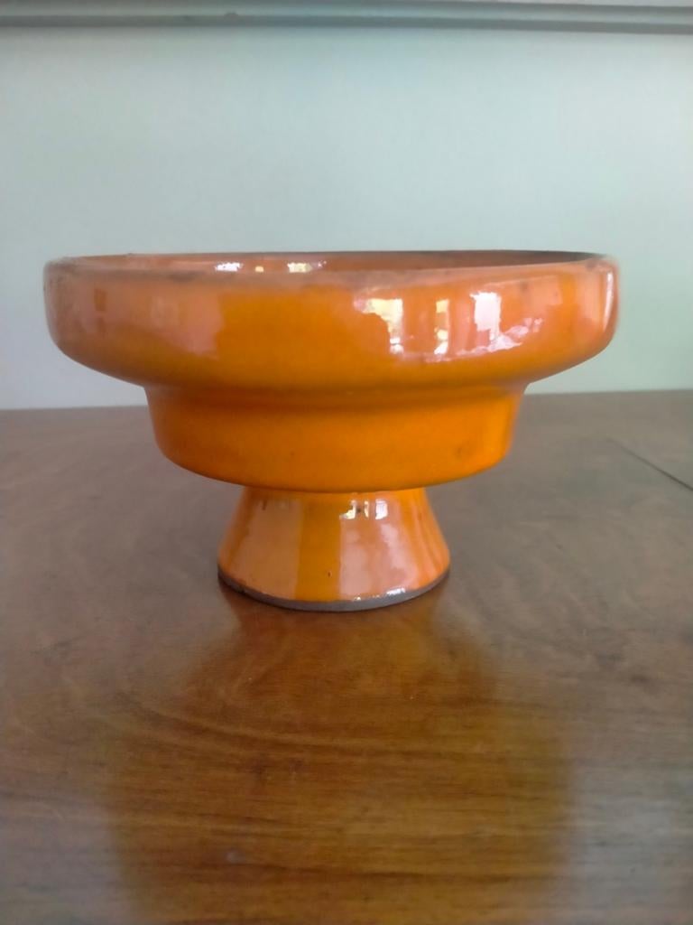 Keramieken schaaltje op voet, vintage., Ophalen