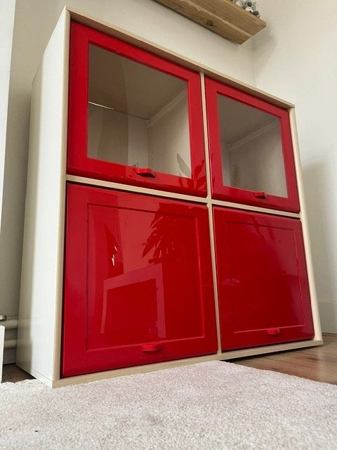 Vintage IKEA KÄMPE Kast – Space Age / Pop Art Rood (Retro), Huis en Inrichting, Ophalen, Kunststof, 50 tot 100 cm, 3 of 4 laden