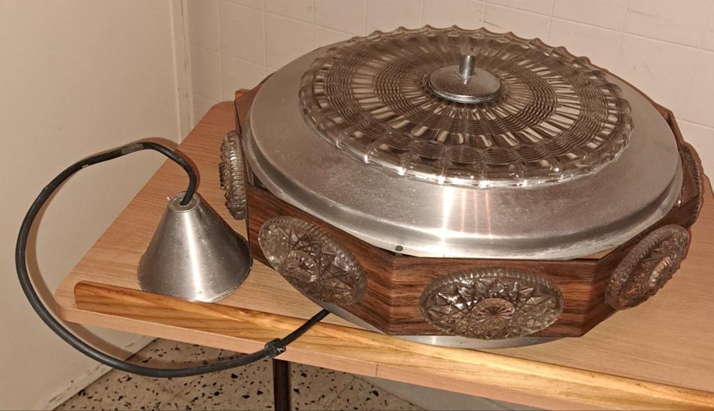 Lamp lampen glazen vintage plafondlamp, Antiek en Kunst, Verzenden