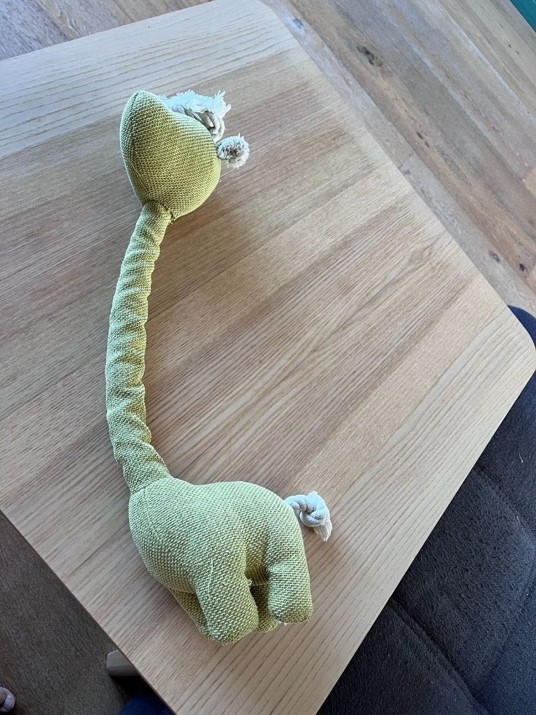 Hondenspeeltje giraffe, Dieren en Toebehoren, Ophalen of Verzenden, Zo goed als nieuw, Touwen