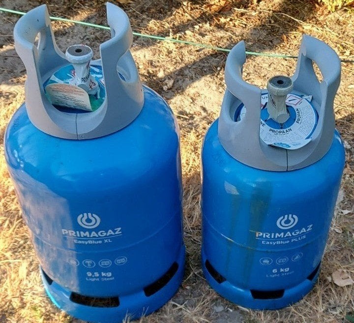 Gasfles Primagaz Easy Blue XL 9.5 KG en 6 KG Plus verzegeld, Enlèvement, Neuf