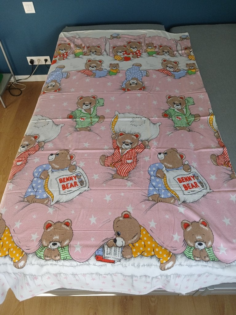Housse de couette et taie d'oreiller en flanelle pour enfant, Enlèvement, Utilisé, Housse de couette