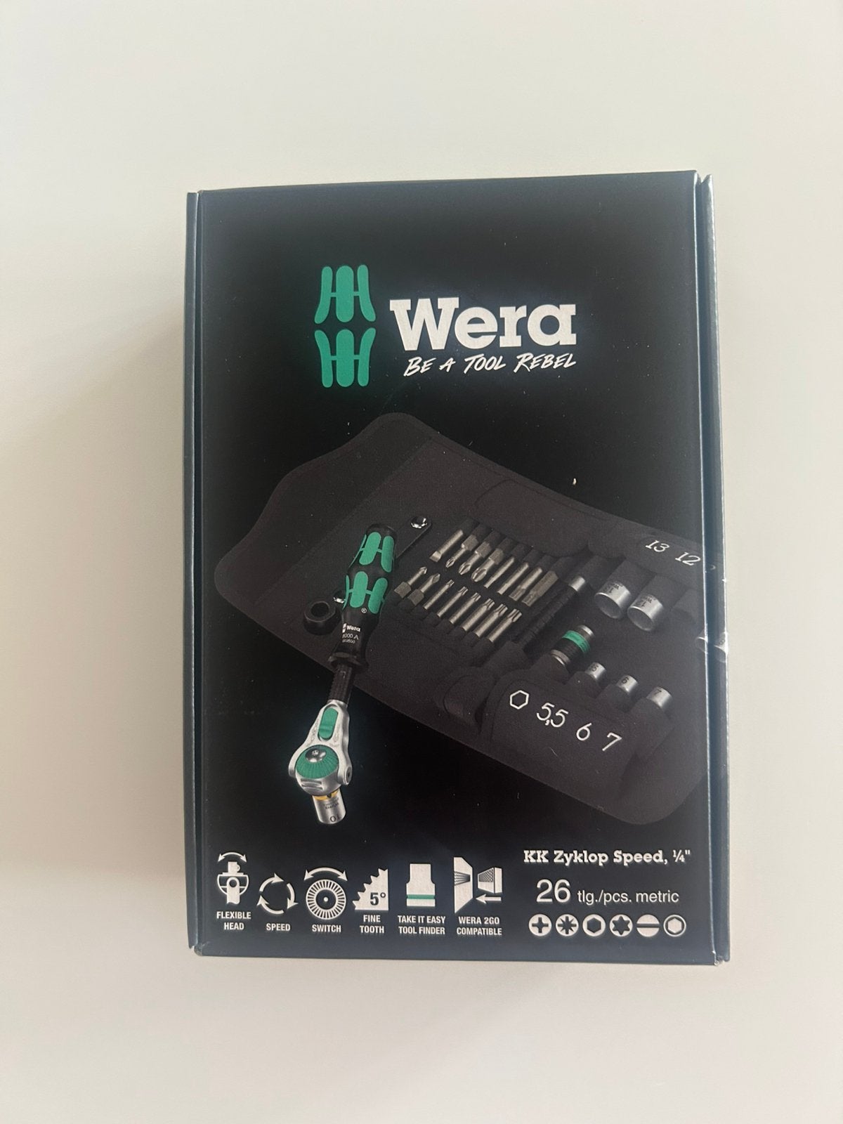 Wera KK zyklop speed 1/4 26 delig, Doe-het-zelf en Bouw, Gereedschap | Handgereedschap, Ophalen of Verzenden, Nieuw