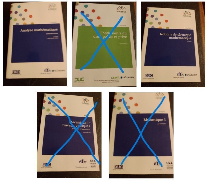 Syllabi : Mathématique, Enlèvement ou Envoi, Comme neuf, Enseignement supérieur