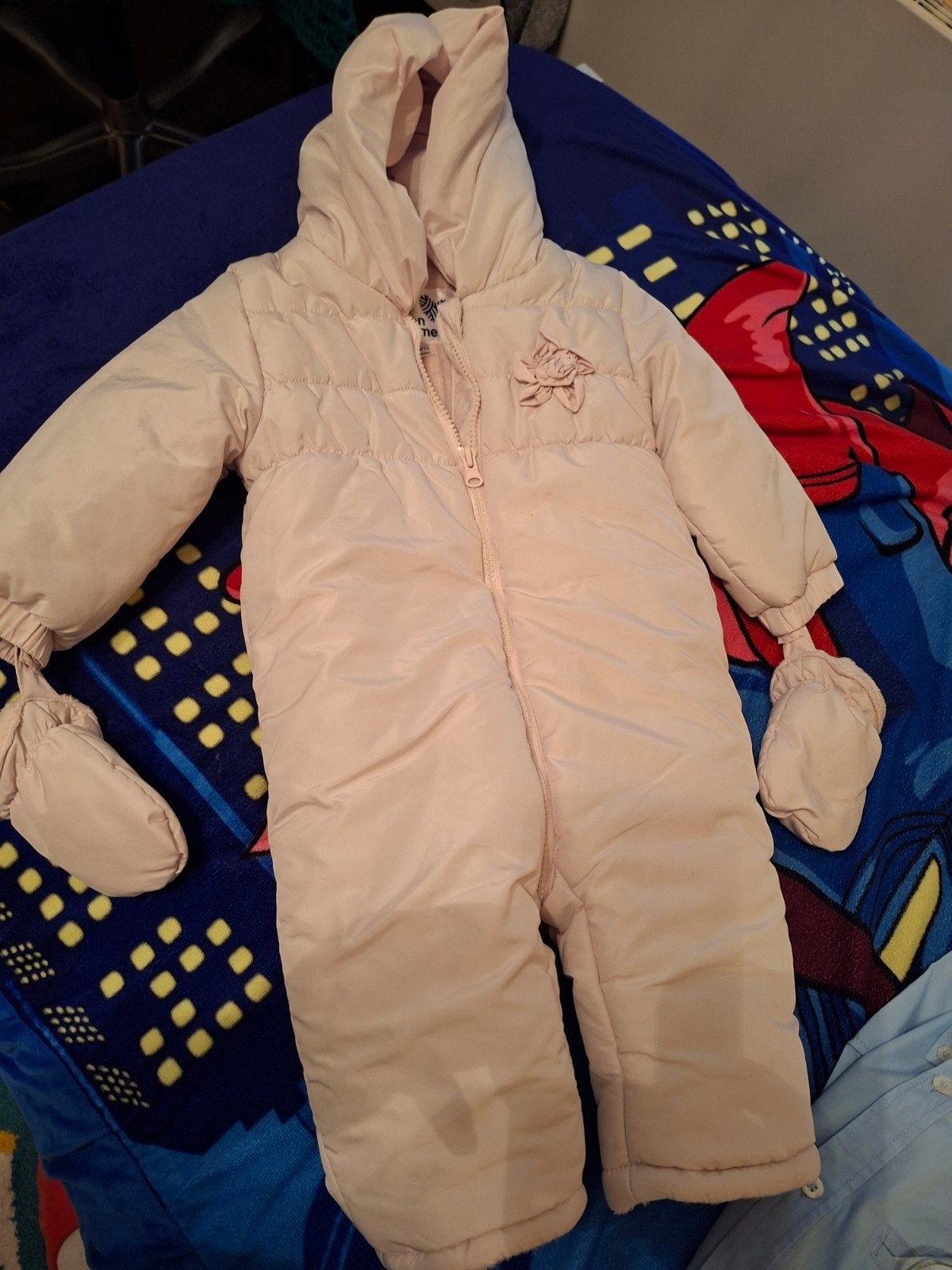Warme Roze Baby Skipak / Winterpak - Mon Caramel - Maat 74/8, Ophalen