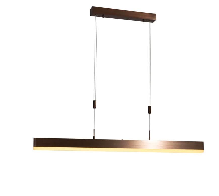 Donkerbronzen verstelbare hanglamp met dimbare LED - Lamba, Ophalen, Nieuw, Moderne, Metaal
