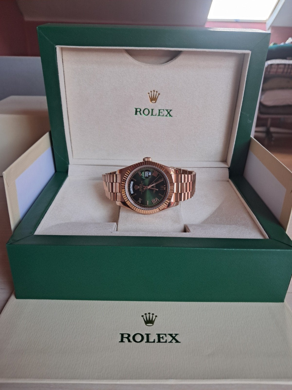 Rolex day-date, Montre-bracelet, Rolex, Enlèvement ou Envoi, Acier