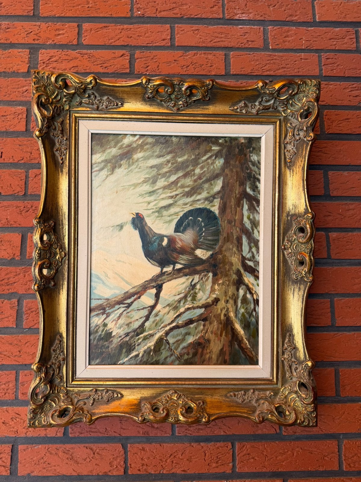 Prachtig schilderij op doek gesineerd, Cadre spécial, Enlèvement ou Envoi, Peinture à l'huile, Animaux
