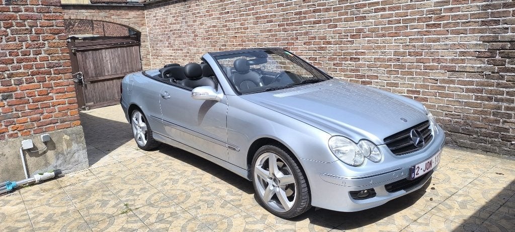Mercedes clk cabriolet 200 automatische compressor, Auto's, Automaat, 4 zetels, Zwart, 4 cilinders